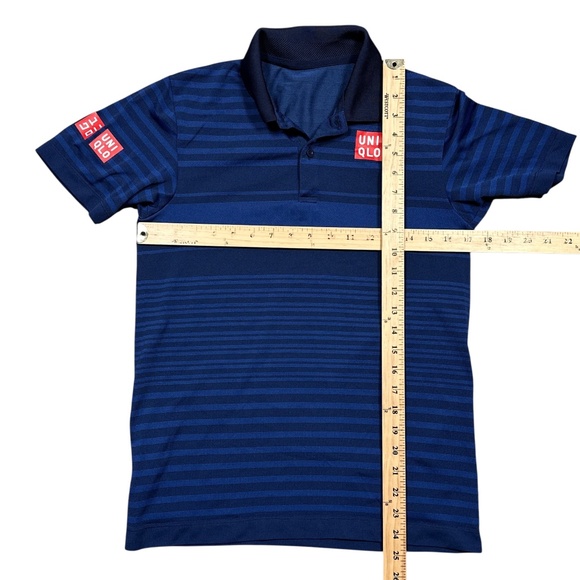 Uniqlo x Kei Nishikori 2017 French Open Tennis Dry-Ex Polo Shirt Mens US XS - Picture 6 of 6